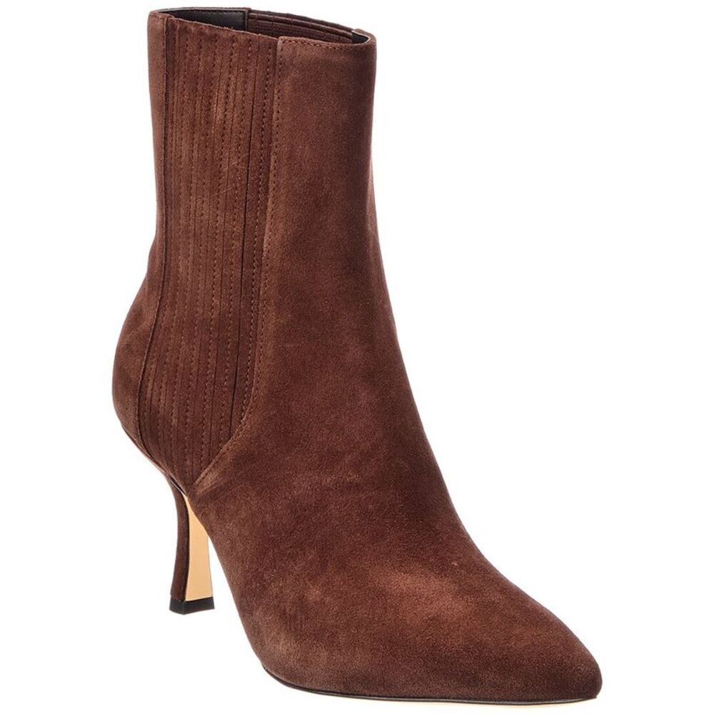 Stuart Weitzman Isla Suede Chelsea Boot, Brown